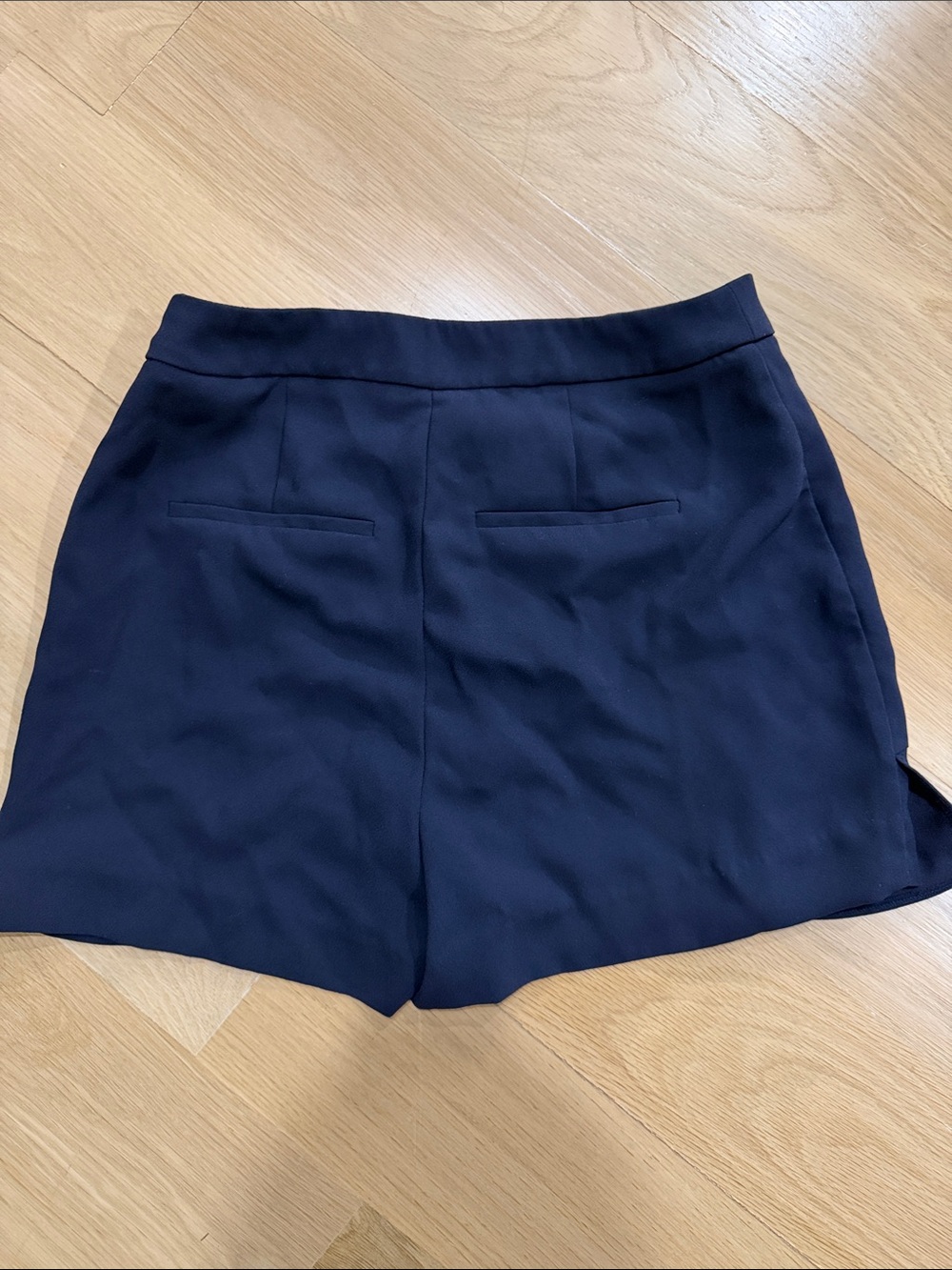 Express Navy Ruffle-Trim Mini Skort - Picture 4 of 4